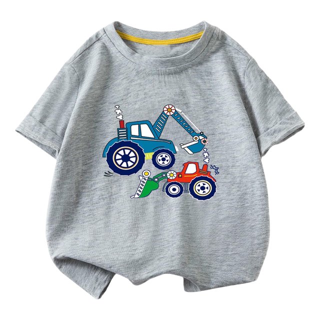 RXIRUCGD 2025 Vêtements d'Été pour Enfants T-shirt Décontracté Ample à Manches Courtes à Col Rond pour Adultes