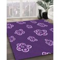 thumbnail image 3 of Ahgly Company Machine Washable Indoor Rectangle Transitional Purple Iris Purple Area Rugs, 8' x 10', 3 of 7