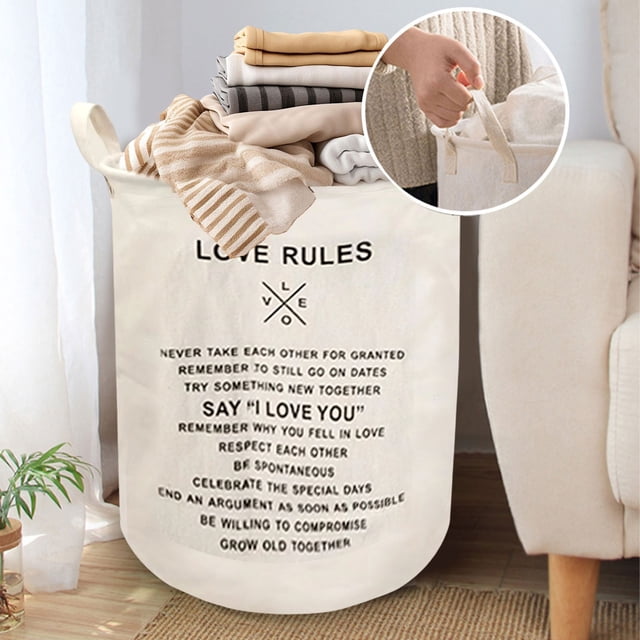 Chmadoxn Closet Organizers and Storage, Organization and Storage, Storage Bins, Storage Containers Large Dirty Basket With Handle Inner Foldable Storage Basket Doll Organizer storage basket