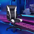 thumbnail image 4 of Patiojoy Office Chair Ergonomic Desks Chair Swivel Computer Chair w/Armrests White, 4 of 10