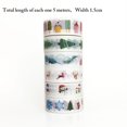 thumbnail image 3 of Coofit 6 Rolls Christmas Masking Planner Tape Cute Tearable Cartoon Craft Tape, 3 of 10