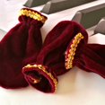 thumbnail image 4 of Abbracc Housse de Pédale de Piano en Peluche 3 Pcs, Protège-Pied, Coussinet Rouge, 4 of 8