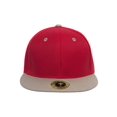 thumbnail image 2 of Top Headwear Flat Bill Adjustable Snapback Cap - Red/Khaki, 2 of 2