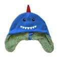 thumbnail image 2 of FlapJackKids - Chapeau Sherpa Réversible Dino Shark - m (2-4 Ans), 2 of 4