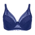 thumbnail image 3 of MIASHUI Bras for Women Underwire Bra Lace Floral Bra Unlined Unpadded Plus Size Full Coverage Bra, 3 of 3