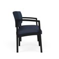 thumbnail image 4 of Lenox Causeuse de Réception et Salle d'Attente en Acier / Acier Noir / Bleu / Bleu, 4 of 5
