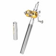 thumbnail image 4 of Portable Telescopic Mini Fishing Pole Set Pocket Pen Shape Folded Fishing Rods Kit with Reel Wheel, 4 of 7