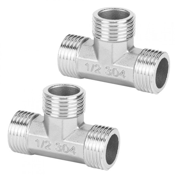 Tee Connector, T-Shaped Threaded Connector, Pipe Fittings For Plumbing Hardware
