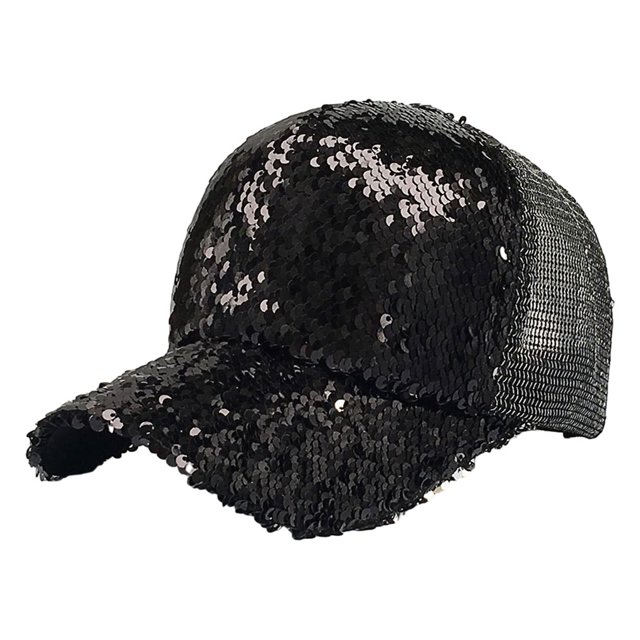 letairis Breathable WomenAdjustable Ponytail Baseball Cap Sun Protection Fashionable UV Protection Sun Caps black