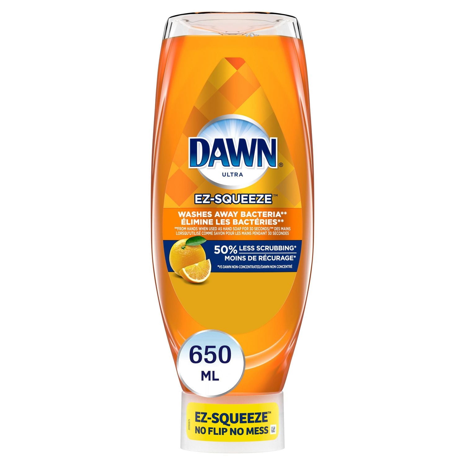 Dawn Ultra Wash Away Bacteria EZ-Squeeze Hand Soap, Orange 650ML