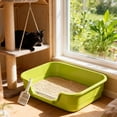 thumbnail image 3 of Litière pour Chats Spacieuse Semi-Fermée pour Grands Chats avec Circulation d'Air Améliorée et Conception de Protection, 3 of 3