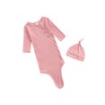 thumbnail image 2 of goowrom Sac de Couchage et Bonnet pour Bébés, Couleur Unie, Manches Longues, Col Rond, 2 of 6