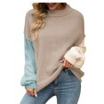 thumbnail image 2 of EGNMCR Chandails pour Femmes Grande Taille Col Rond Décontracté Manches Longues Imprimé, Cadeaux pour Femmes, 2 of 7