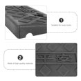 thumbnail image 5 of KAKOWELY Plastic Slope Ramp for Home Use Black NonSlip Design with Stable Base Structure 1 Pc,19.29"X5.12"X1.18", 5 of 5