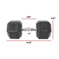 thumbnail image 2 of Haltère hexagonale enduite CAP Barbell, Single 3 - 100 lb, 2 of 6