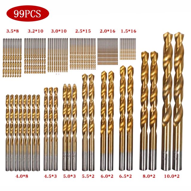 99pc Cobalt Drill Bits Set for Stainless Steel Metal HSS-Co Cobalt Bit Titanium