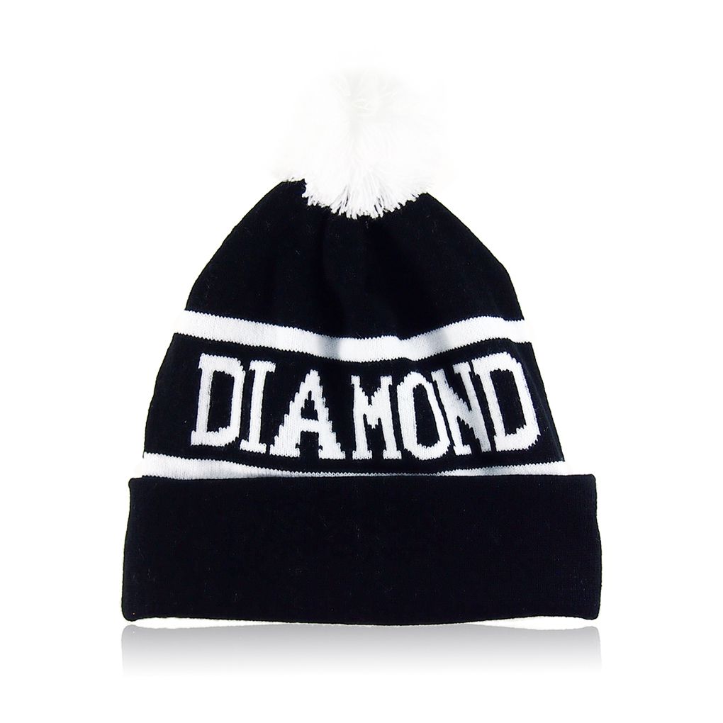 Bonnets Gorro Motif Diamant pour Hommes et Femmes Hiver