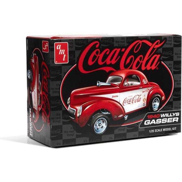 AMT 1940 Willys Coupe Coke Race Team (1/25)