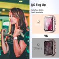 thumbnail image 4 of XiHAMA Waterproof Case Compatible with Apple Watch SE (2nd Gen) Series 6 5 4 Screen Protector, Tempered Glass Hard PC Bumper Face Cover, 4 of 7