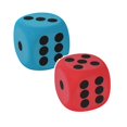 thumbnail image 1 of SUTENGDA 6PCS Large Foam Dice Color Foam Dice 3.15 Inches Big Dice for Building Educational Math Teaching Pastime Party 6 Foam Dice Anxiety Dice for Stress, 1 of 7