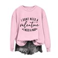 thumbnail image 2 of Meichang Sweat-Shirt pour Femmes, Chemise de la Saint-Valentin, Manches Longues, Cœur d'Amour, Imprimé Tendance, Col Rond, Décontracté, Printemps, 2 of 6