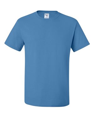 Jerzees Mens DRI-POWER Active Short Sleeve Crew T-Shirt, 2X, Columbia Blue