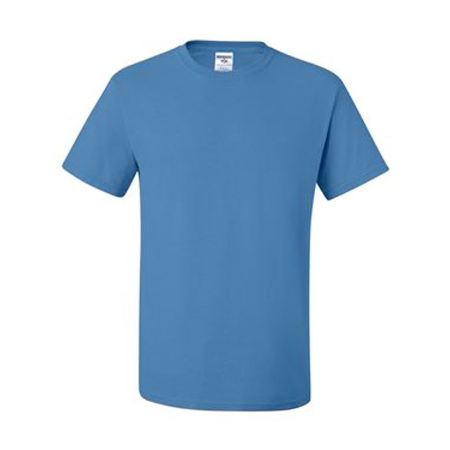 Jerzees Mens DRI-POWER Active Short Sleeve Crew T-Shirt, 2X, Columbia Blue