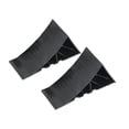 thumbnail image 4 of 2 Pcs Cales de Roue Robustes Accessoires de Voiture Remplacement Caoutchouc Professionnel 22x9x11cm Noir, 4 of 8