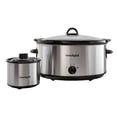 thumbnail image 1 of Mijoteuse Crock-Pot avec réchauffeur petit, 7,6 L, acier inoxydable, 1 of 9