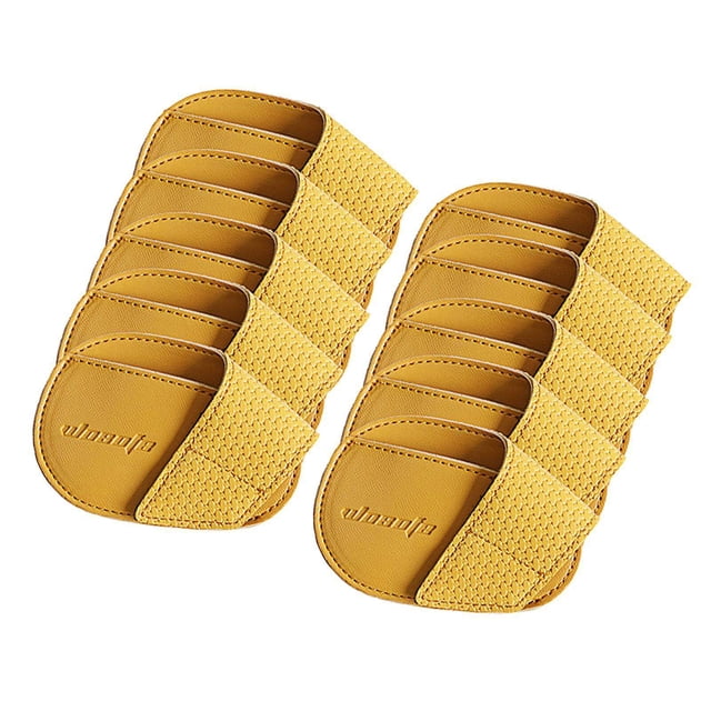 fastboy Golf Head Covers PU Portable Protector for Athlete Travel Golf Training Yellow Small