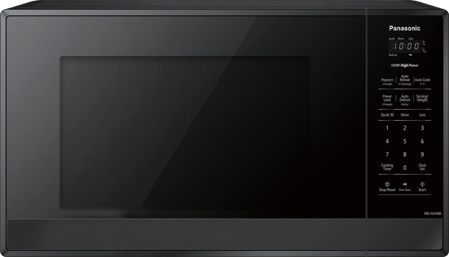 Panasonic 0.9 cu.ft,  Compact 900W Microwave, Stainless Steel, NNSG448SC