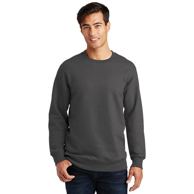 Port 1153825 Chandail en Molleton Col Rond en Polaire Favori des Fans, Charbon - Extra Grand