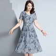 thumbnail image 2 of Ketyyh-chn99 Robes pour Femmes Robe d'Été Robe Extensible à Manches Longues Robe Longue Confortable Bleu,G, 2 of 2