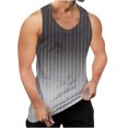 thumbnail image 1 of WAENQINLA Débardeurs pour Hommes Plage Musculation T-Shirts Sans Manches Amples à Rayures T-Shirts Graphiques Course Stringer Débardeurs pour Hommes Débardeurs pour Hommes à Moins de 5 $, 1 of 4