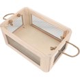 thumbnail image 2 of Cube Storage Bin Wooden Cube Organizer with Handle Sundries Storage Wooden Wire Box, 2 of 8