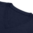 thumbnail image 3 of Styesk Mens Sweater Men's Wool Casual Solid Color-Neck Sleeveless Sweater Pullover, 3 of 7