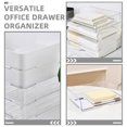thumbnail image 3 of COMPUKAS 4Pcs Acrylic Letter Tray Desk Organizer Transparent Stackable Storage For Home, 3 of 8