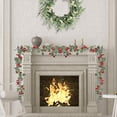 thumbnail image 1 of Christmas Artificial Vines Faux Flower Wall Hanging Table Decor Artificial Green Plant Christmas Home Decor Props, 1 of 6