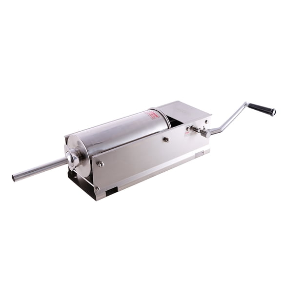 Hakka 11 Lbs(5 Liter) Sausage Stuffer 2 Speed Stainless Steel Horzontal Sausage Filler