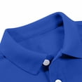 thumbnail image 4 of 2 Pack(Blue 1PCS & Grey 1PCS) Multipack A Shirts Short Little Sleeve Shirt Button Closure Comfortable & Soft Fabric, 4 of 6