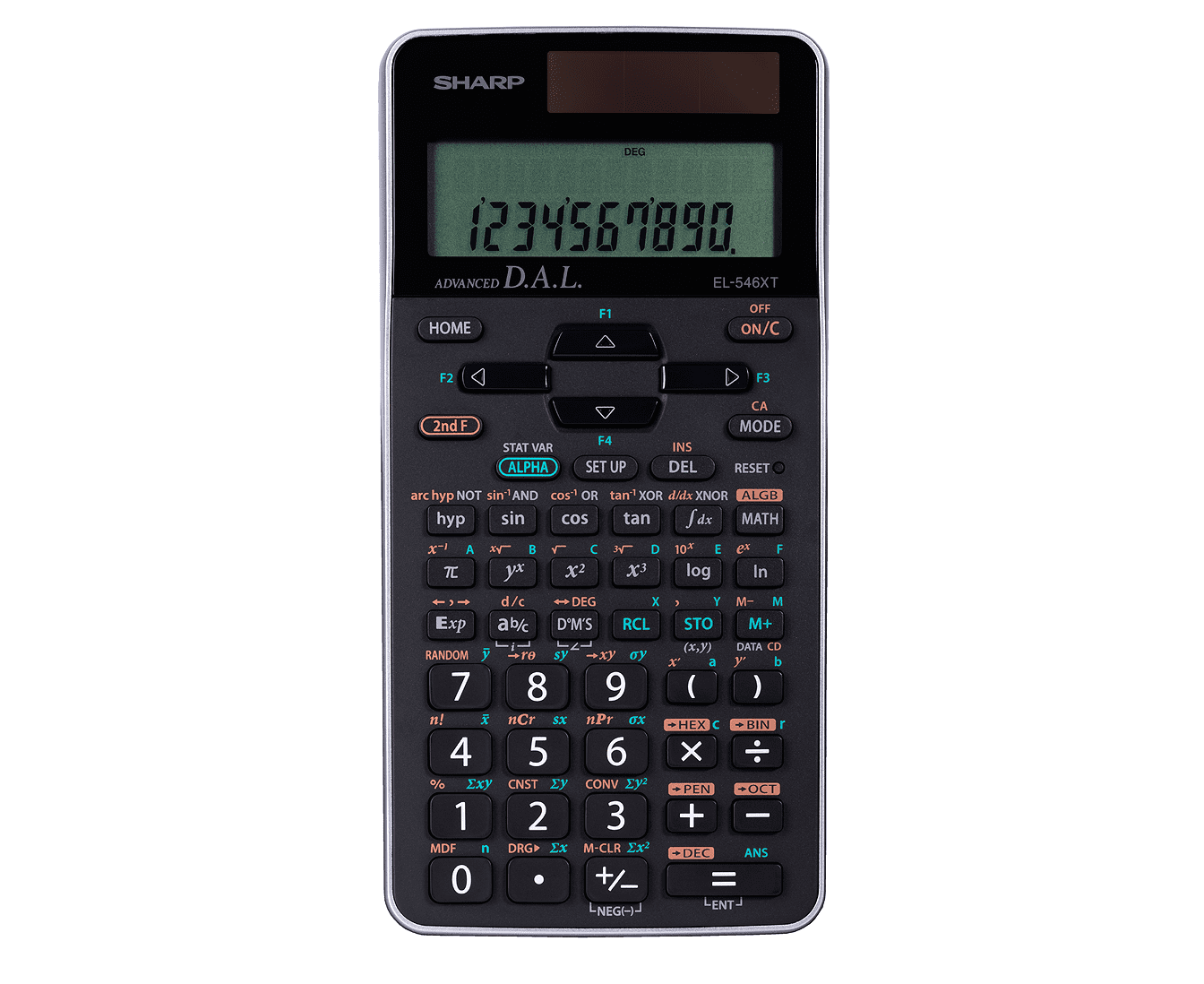 Sharp EL546XTSL Scientific Calculator for High School, College & University, 470 Functions, 12-Digit Display, D.A.L. Input, Equation Solvers & Multiple Math Modes