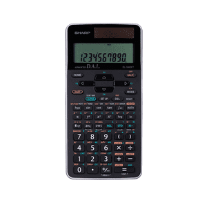 Sharp EL546XTSL Calculatrice scientifique pour l'école secondaire, collège & Université, 470 Fonctions, 12-Digit Affichage, entrée D.A.L., solvants d'équation & Modes mathématiques multiples