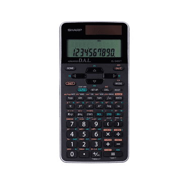 Calculatrice scientifique Sharp EL546XTSL pour le secondaire, cégep et université, 470 fonctions, écran 12 chiffres, saisie D.A.L., solveurs d’équations et modes scientifiques multiples