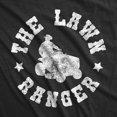 thumbnail image 2 of Mens The Lawn Ranger T Shirt Funny Dad Yard Cutting Grass Tee (Heather Black) - M, 2 of 3