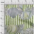 thumbnail image 2 of oneOone Georgette Viscose Medium Gray Fabric Sea Shells Ocean Craft Projects Decor Fabric Printed By The Yard 42 Inch Wide, 2 of 4