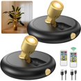 thumbnail image 1 of Projecteur à DEL à Batterie Rechargeable pour Intérieur : Mini Projecteur d'Art Sans Fil avec Minuterie et Télécommande - Petit Projecteur à Intensité Réglable pour Plantes Displ, 1 of 7