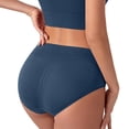 thumbnail image 4 of Lolmot Culottes pour Femmes, Couleur Unie, Patchwork, Culottes, sous-Vêtements, Petites Culottes, Bikini, sous-Culottes, 4 of 4