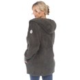 thumbnail image 3 of White Mark Cardigan à Capuchon en Peluche pour Femmes avec Poches, 3 of 6
