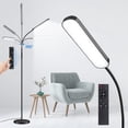 thumbnail image 1 of Outon LED Reading Floor Lamp with Remote &Touch Control-4 Color Temperature Standing Light for Living Room, Bedroom, 1 of 7