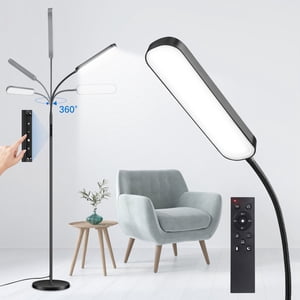 Outon LED Reading Floor Lamp with Remote &Touch Control-4 Color Temperature Standing Light for Living Room, Bedroom